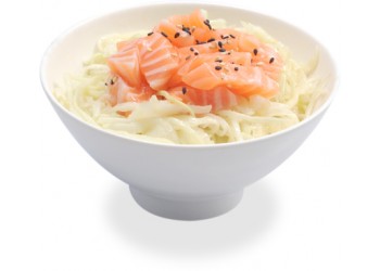 Salade choux saumon